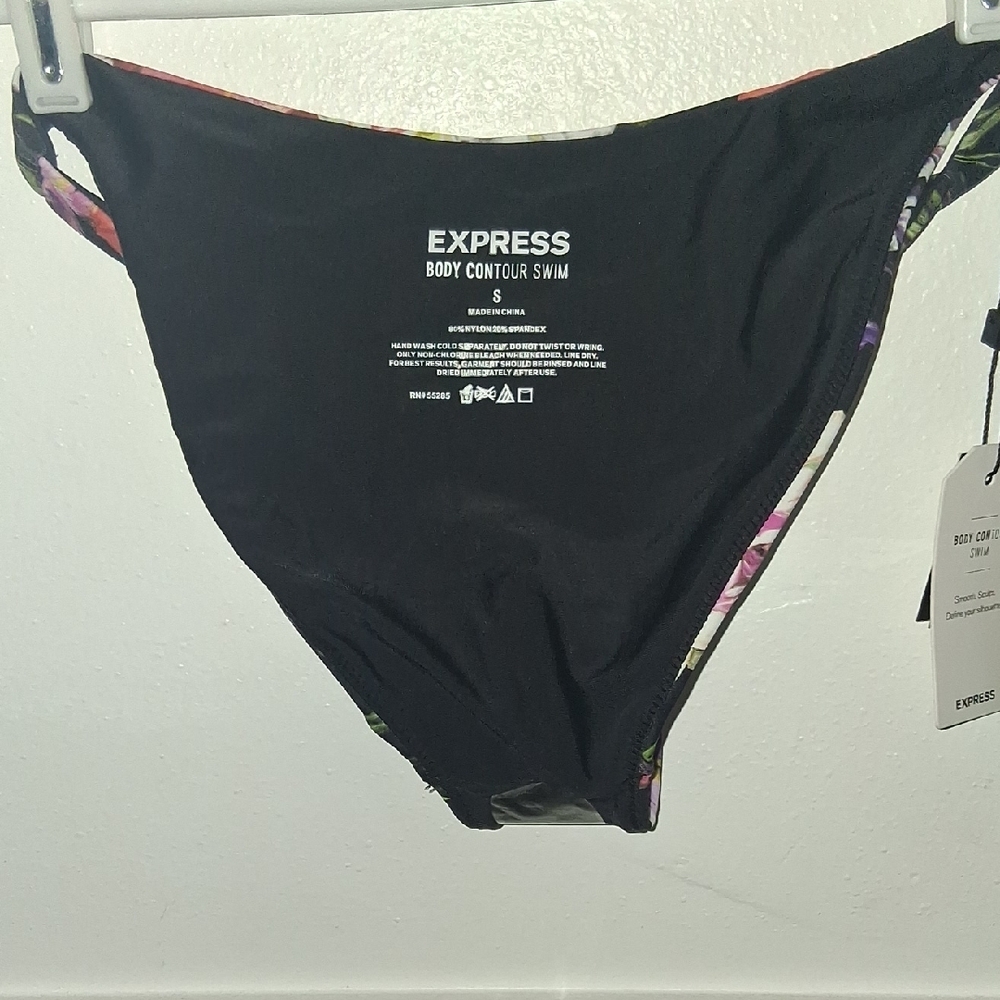 Express Multicolor Floral Bikini Bottom - Picture 2 of 3